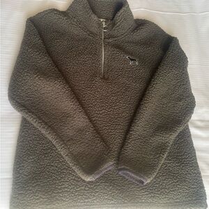 Victoria's Secret Gray Sherpa Pullover